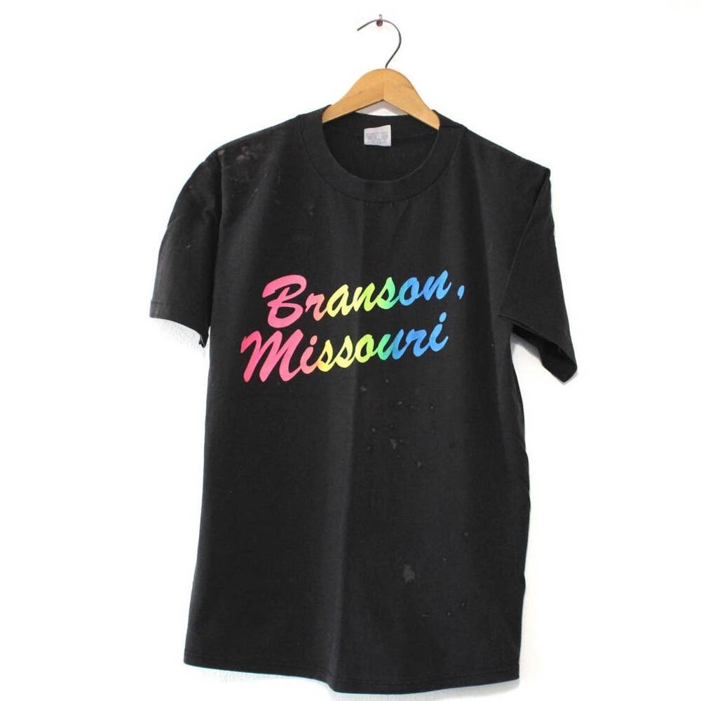 Vintage 90s Branson Missouri Black Souvenir T-Shirt Men’s Large